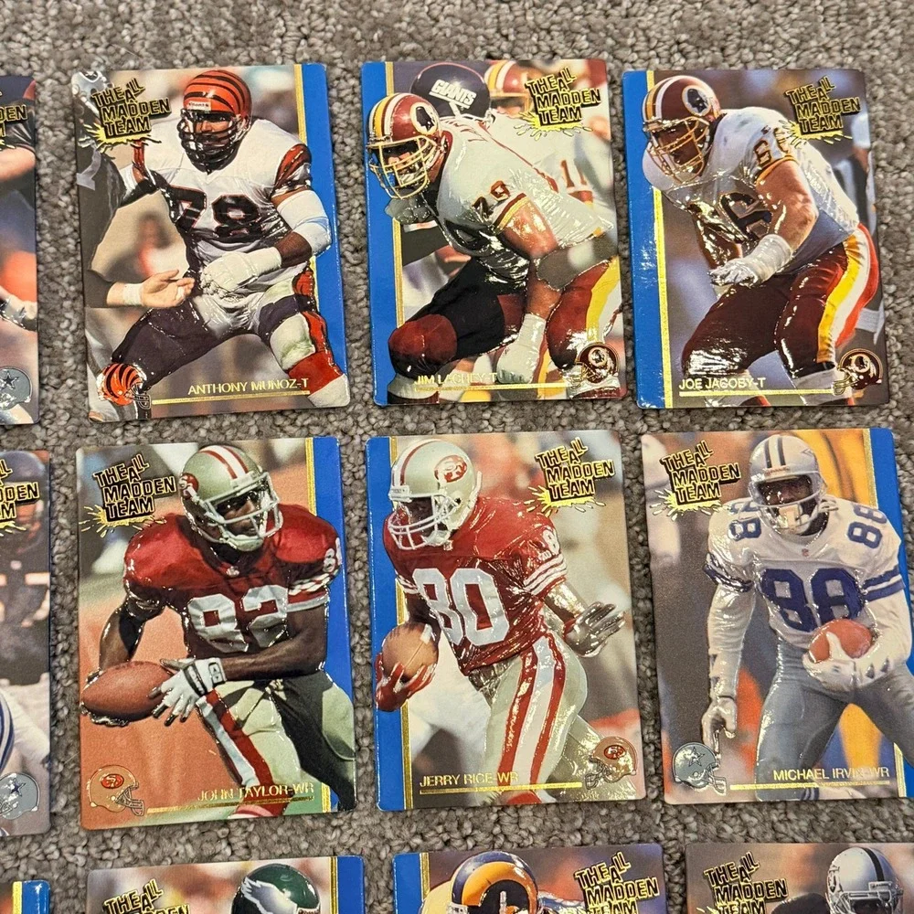 Pro Set 1991 The All-Madden Team Football Cards Lot Jerry Rice Irvin Lott 27pc